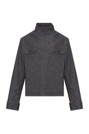 Grey Jacket with stand-up collar Balenciaga - Vitkac AS